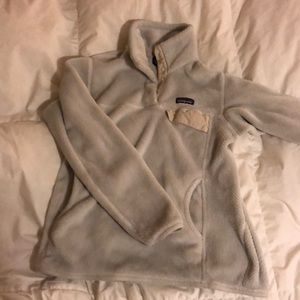 Patagonia Re-Tool Snap-T Pullover Cream Size M